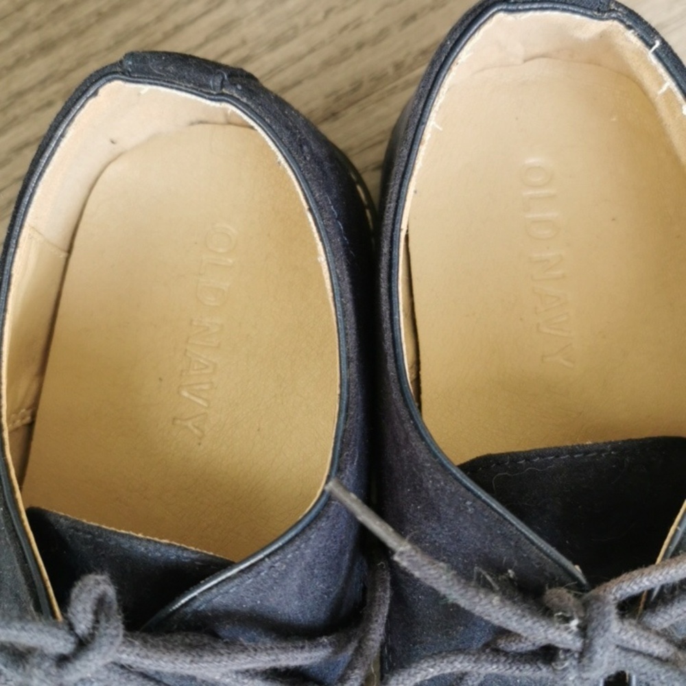 Mens Old Navy Blue suede  oxford style lace up shoes 💙 Size 8. - Picture 3 of 7